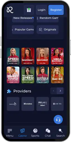 Rainbet App baccarat