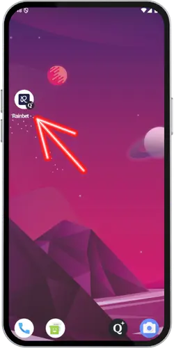 Rainbet APK Anwendung wurde installiert