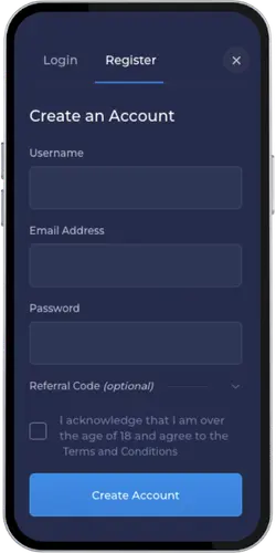 Rainbet Android Registrierung