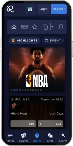 Rainbet aplikace sportovní sázení